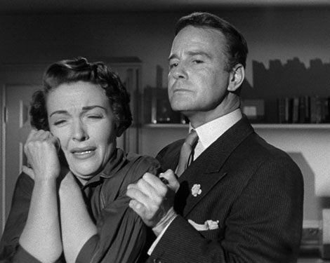 Nancy Reagan and Lew Ayres in Donovan's Brain (1953)