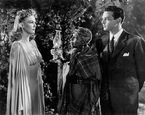 Veda Ann Borg, Robert Lowery, and Madame Sul-Te-Wan in Revenge of the Zombies (1943)