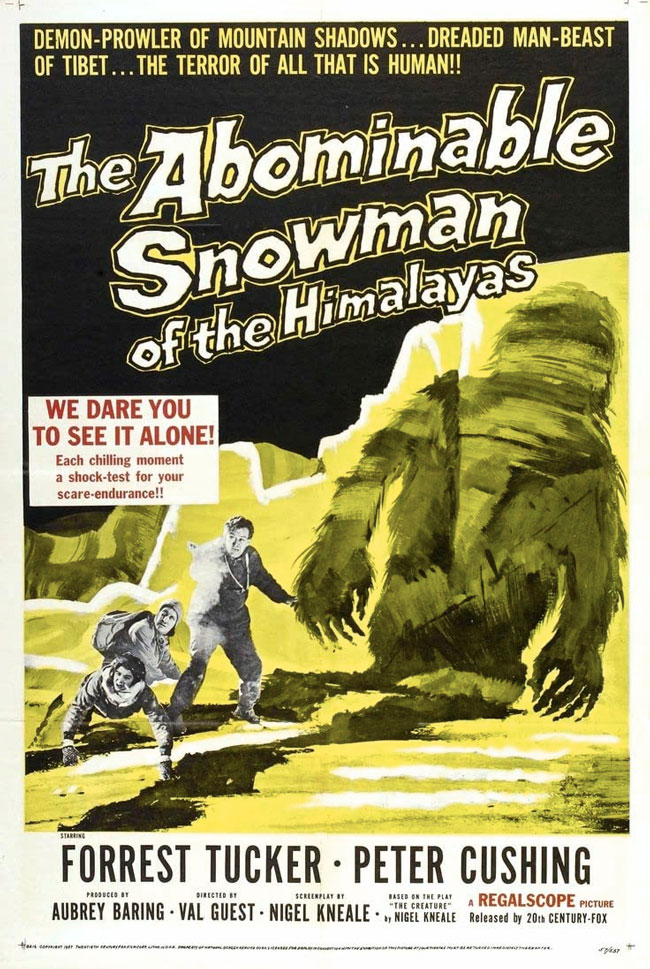 The Abominable Snowman (1957) movie poster