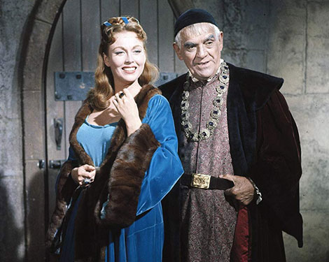 Boris Karloff and Hazel Court in The Raven (1963)