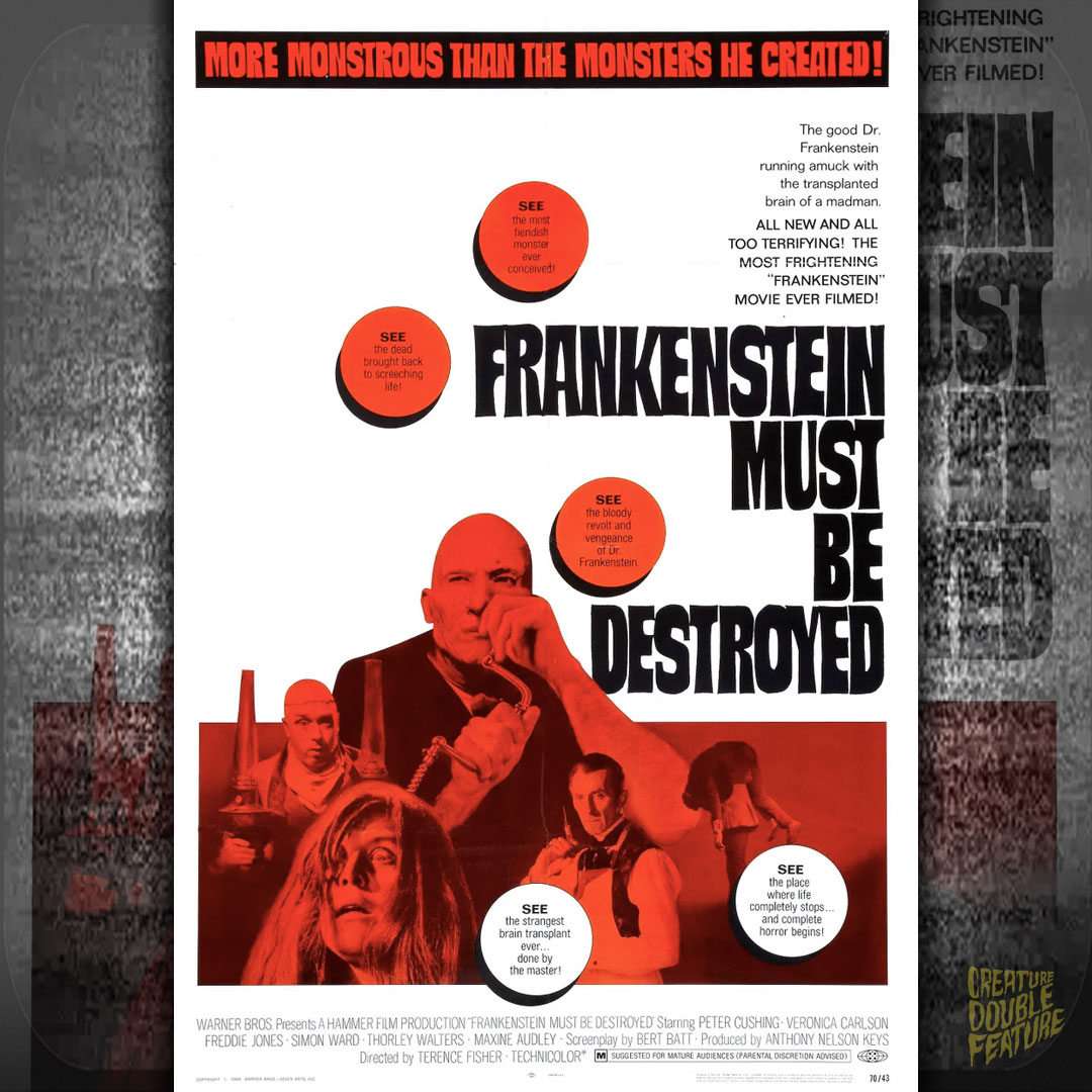 Frankenstein Must Be Destroyed (1970) movie poster