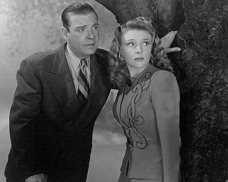 Lon Chaney Jr. and Evelyn Ankers in The Wolf Man (1941) movie still