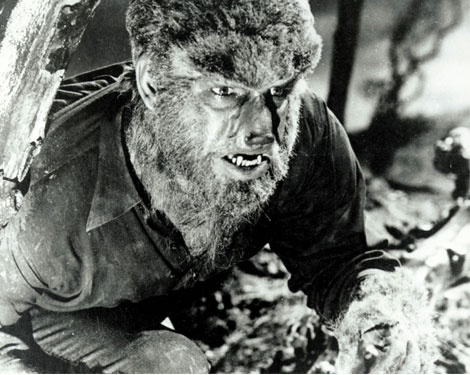 Lon Chaney Jr. as The Wolf Man (1941) movie still