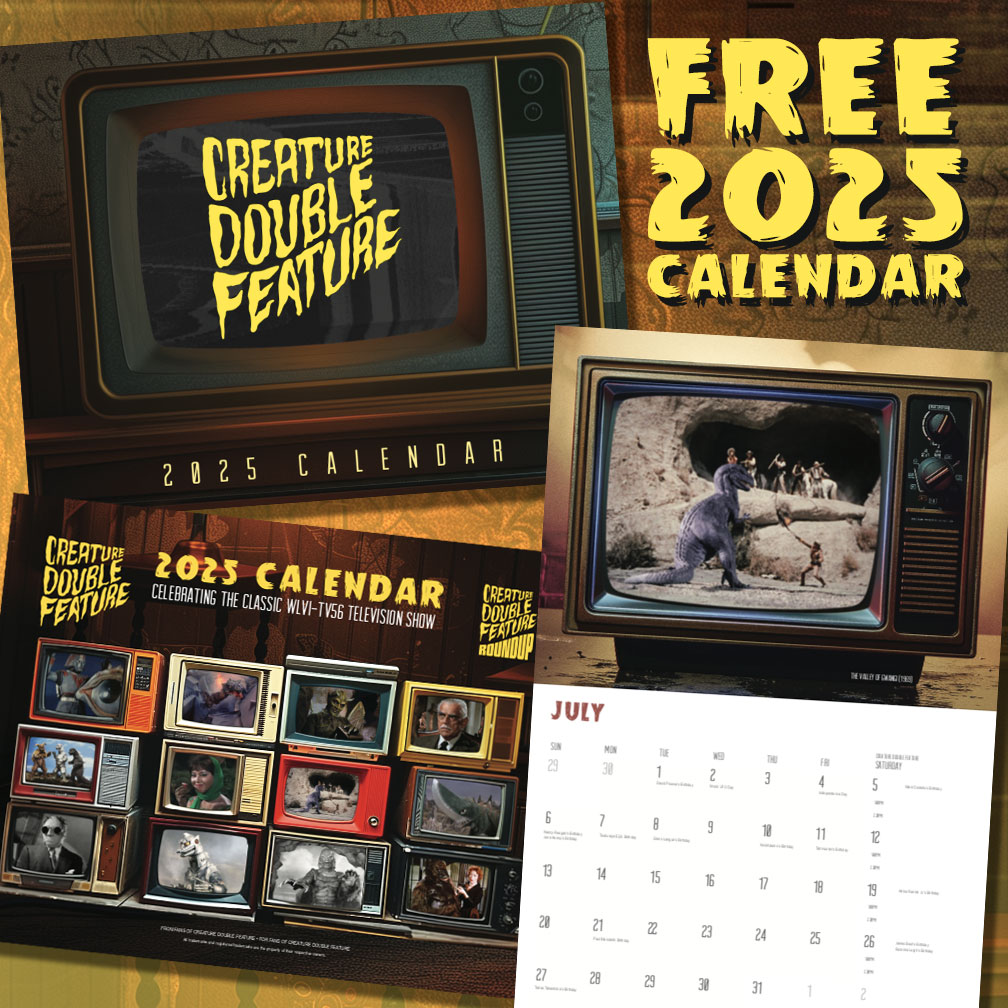 FREE Creature Double Feature 2025 Calendar