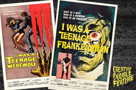 Creature Double Feature movies broadcast on February 21, 1976